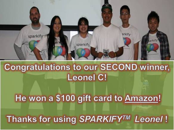 $100 Prize Winner Leonel C.